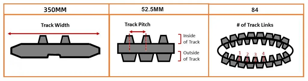 Rubber Track for Excavator Links Rubber Crawler for Loader Construction Equipments Tracks