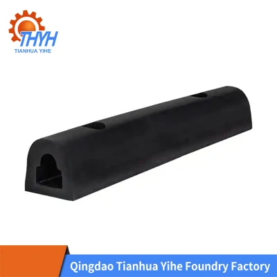 Boat Ship D Type D400X400X1000 Tug Marine Rubber Fender for Wharf and Dock Bumper Marine Laminated Rubber Backing Rectangular Dock Bumpers